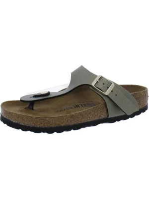Gizeh BS Damen Metallisch Slide T-Riemen Sandalen