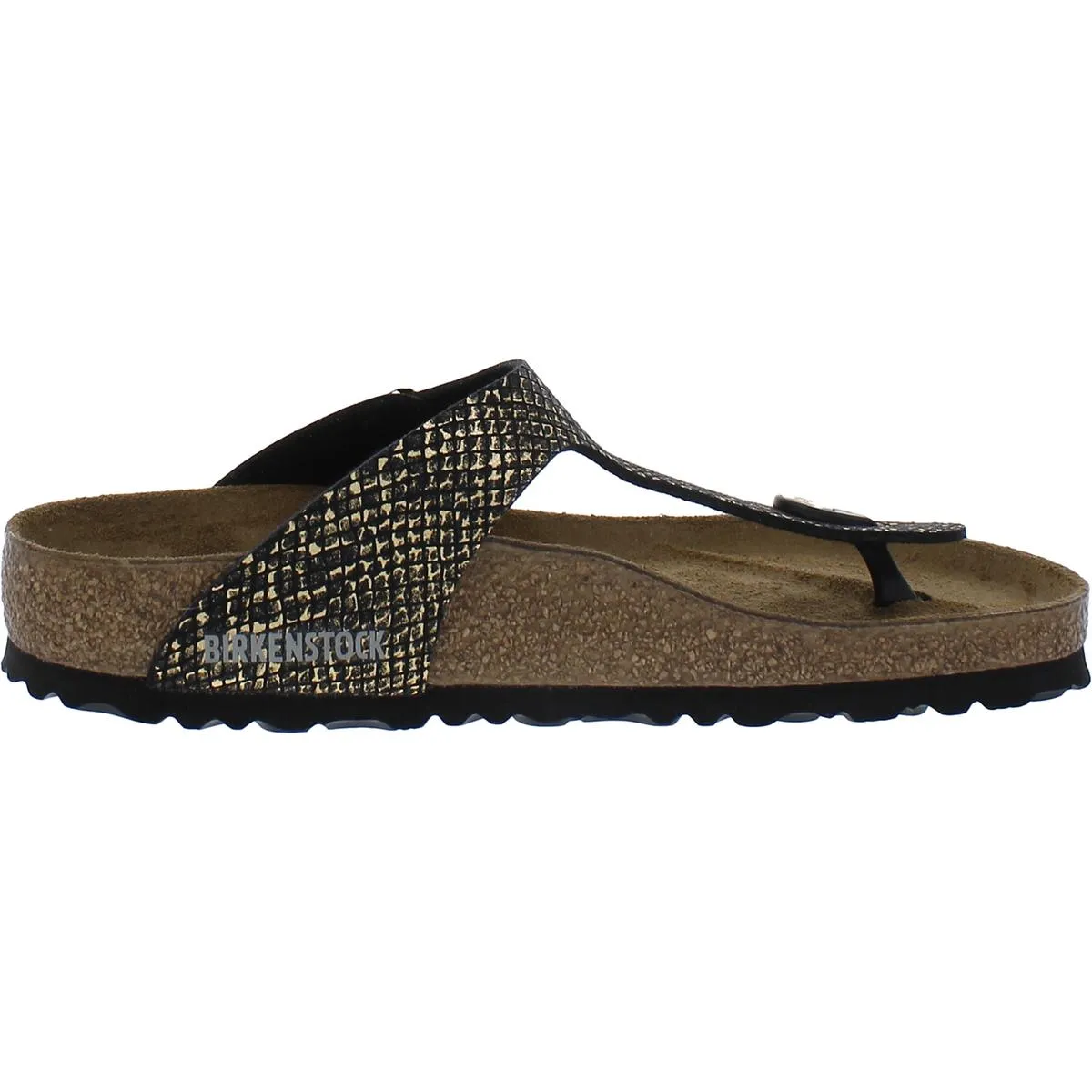 Gizeh BS Damen Metallisch Slide T-Riemen Sandalen