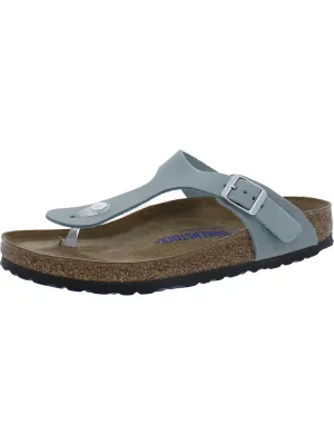 Gizeh BS Damen Nubuck Slide T-Strap Sandalen