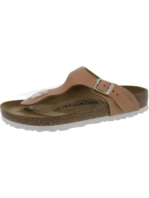Gizeh BS Damen Wildleder Sandaletten mit Metallischen T-Band