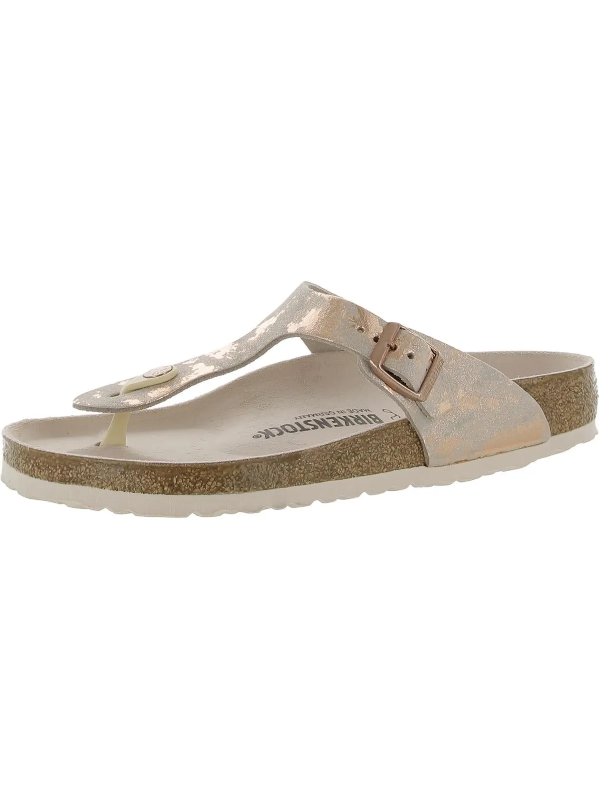 Gizeh BS Damen Wildleder Slide T-Strap Sandalen