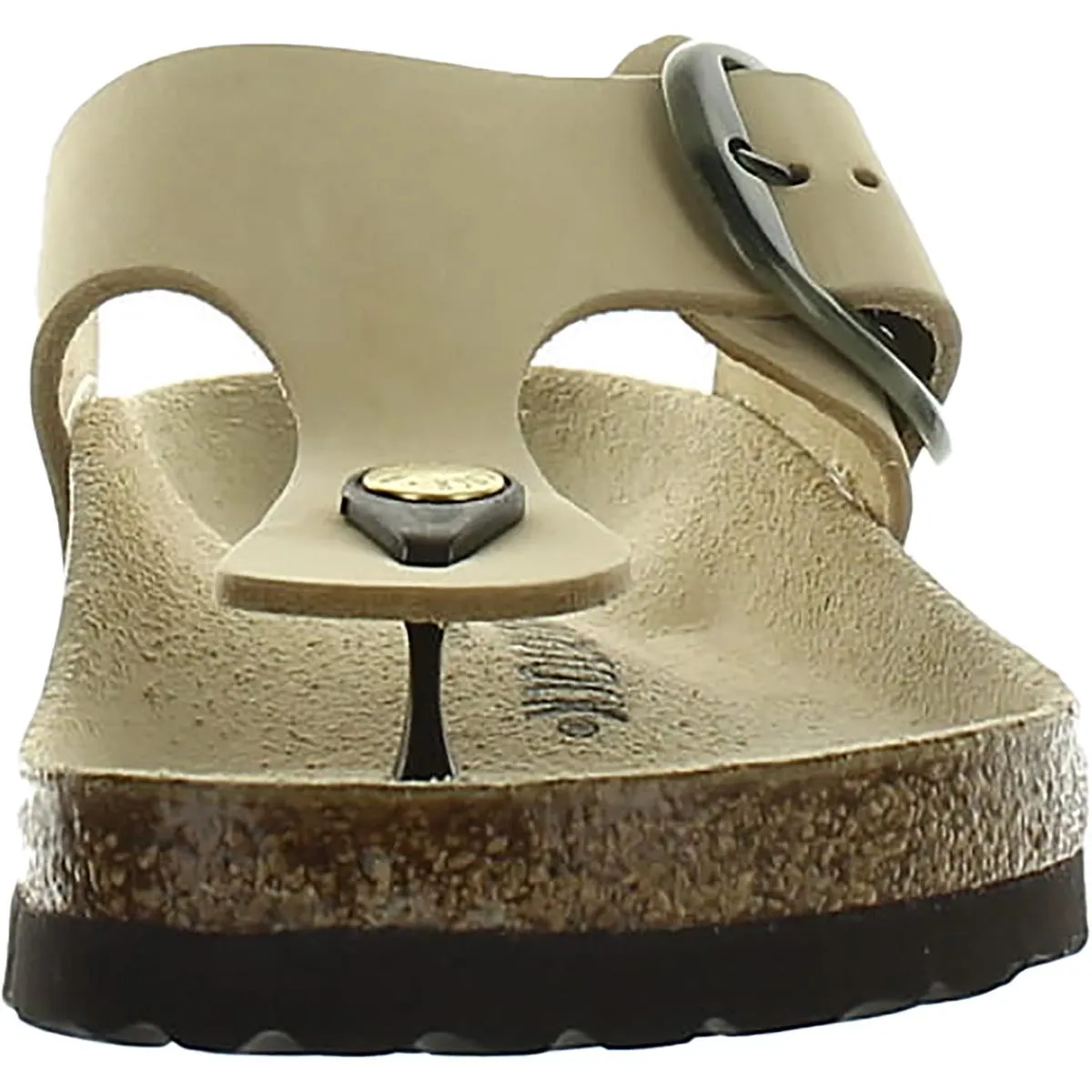 Gizeh Damen Leder Schlappen Zehensteg Sandalen