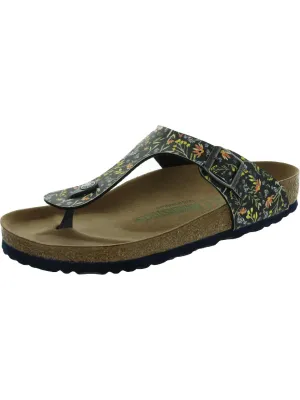 Gizeh Damen Vegane Flache Fußbett-Sandalen