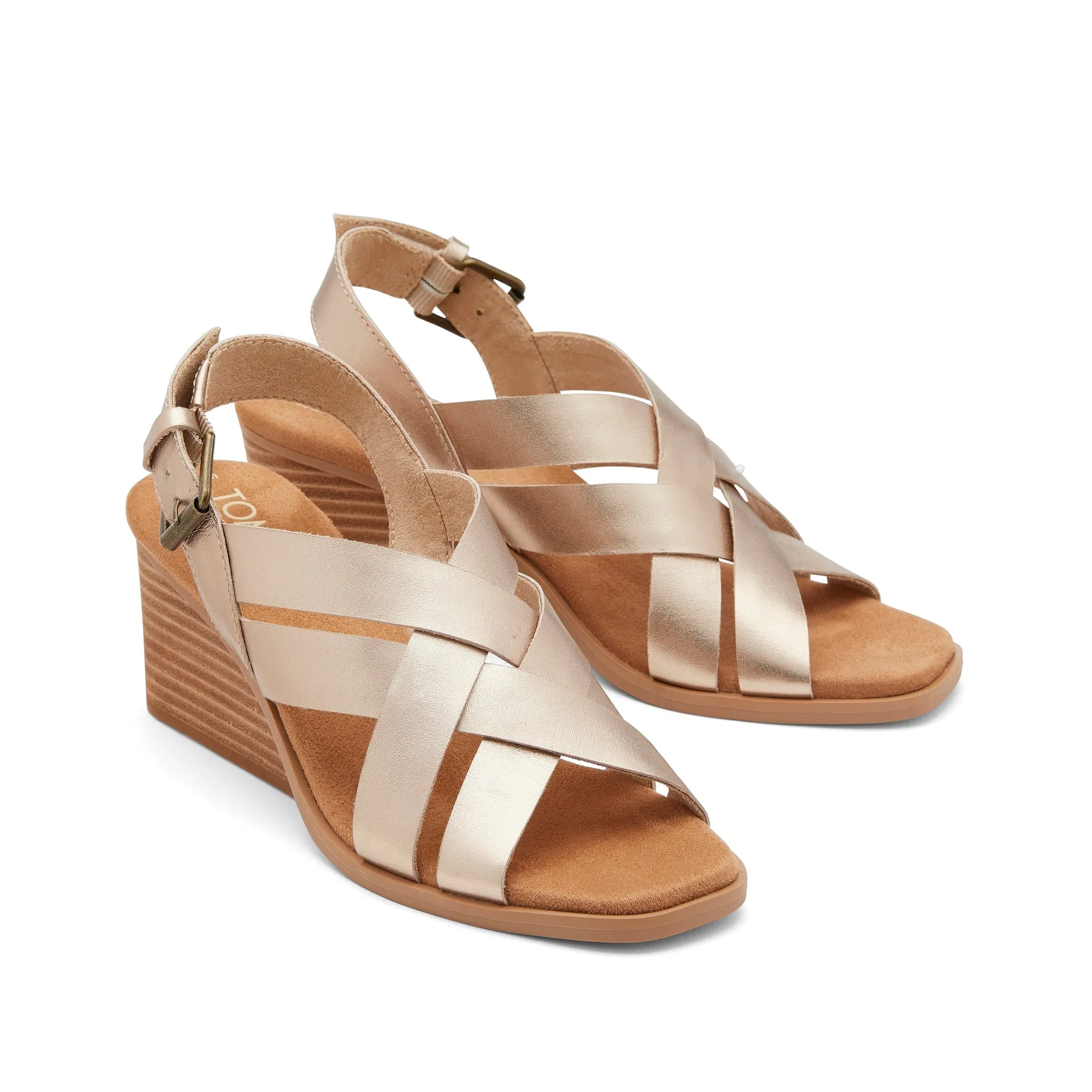 Gracie Gold Keilabsatz-Ledersandalette