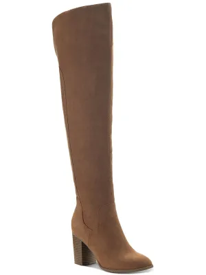 Harloww Damen Stiefeletten aus Kunstwildleder mit hohem Schaft über dem Knie von ecco