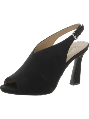 Harvel Damen Kunstleder Peep-Toe Slingback Sandalen Ecco Schuhe