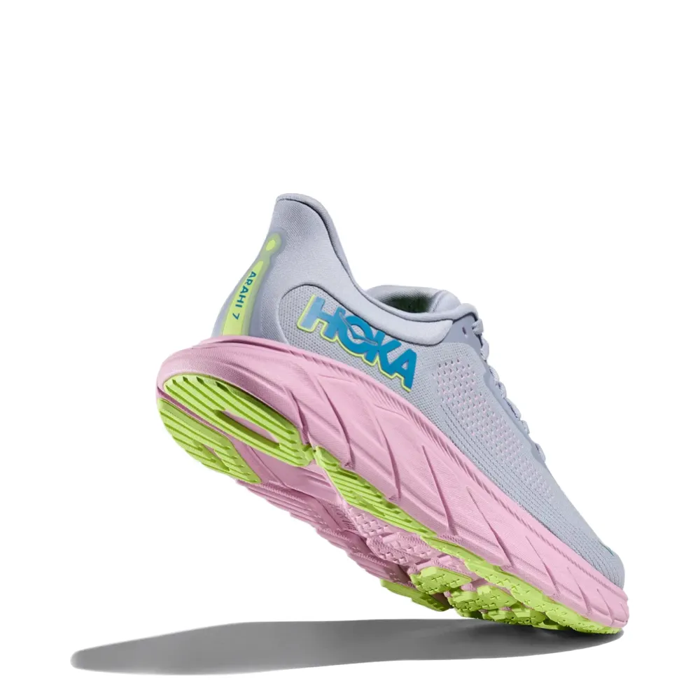 Hoka Damen Arahi 7 Sneaker in Möwe/Rosa Dämmerung