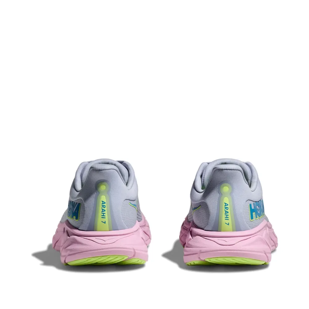 Hoka Damen Arahi 7 Sneaker in Möwe/Rosa Dämmerung