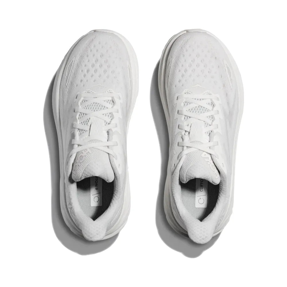 Hoka Damen Clifton 9 Sneaker in Weiß/Weiß
