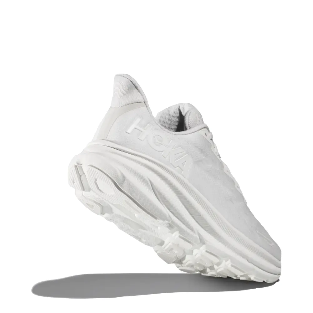 Hoka Damen Clifton 9 Sneaker in Weiß/Weiß