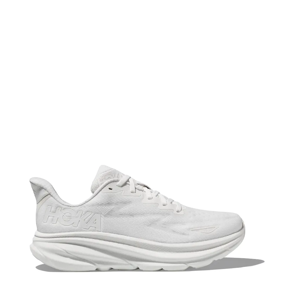 Hoka Damen Clifton 9 Sneaker in Weiß/Weiß
