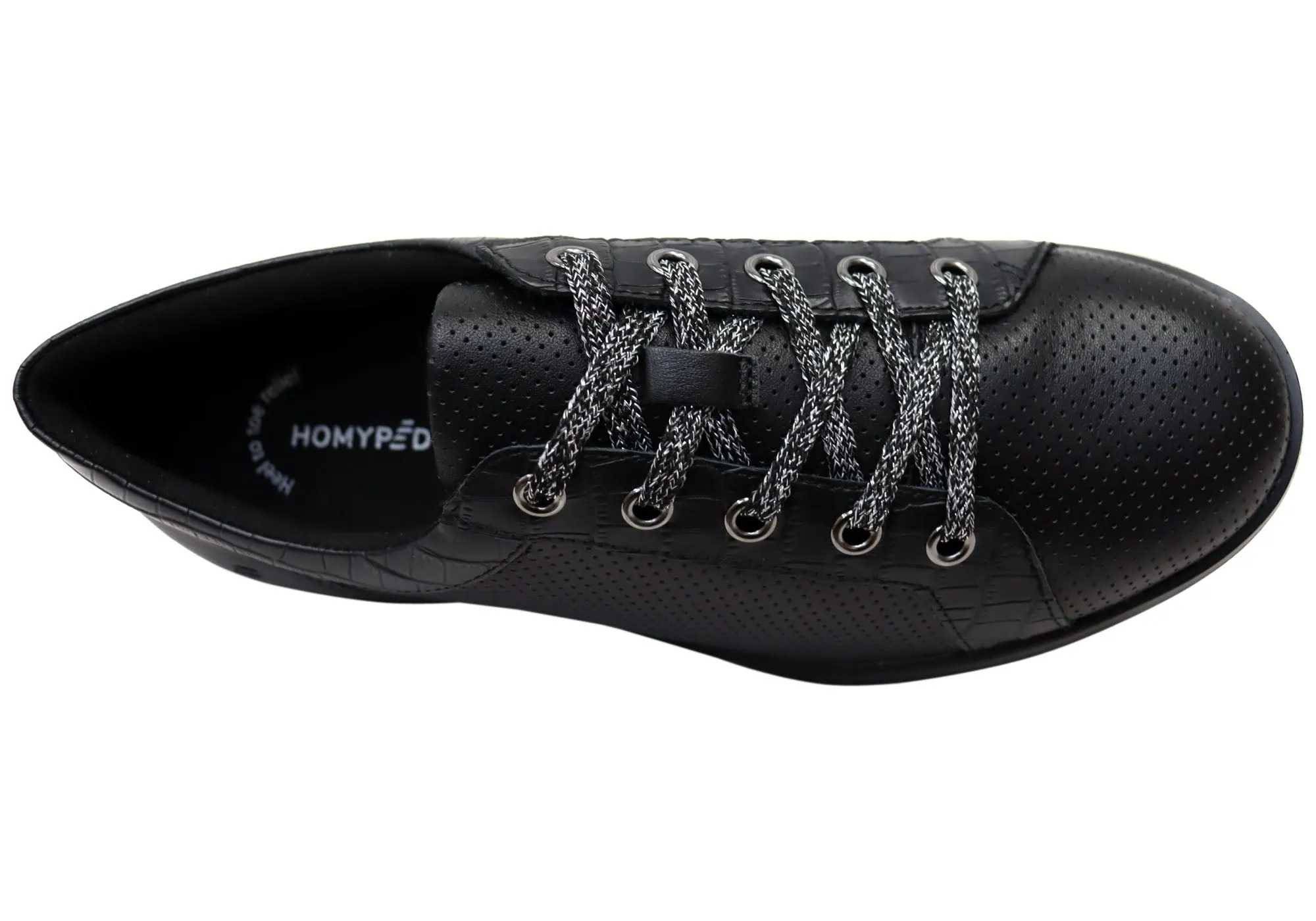 Homyped Carrie Lace Damen Bequeme Leder Freizeitschuhe Homyped Schuhe