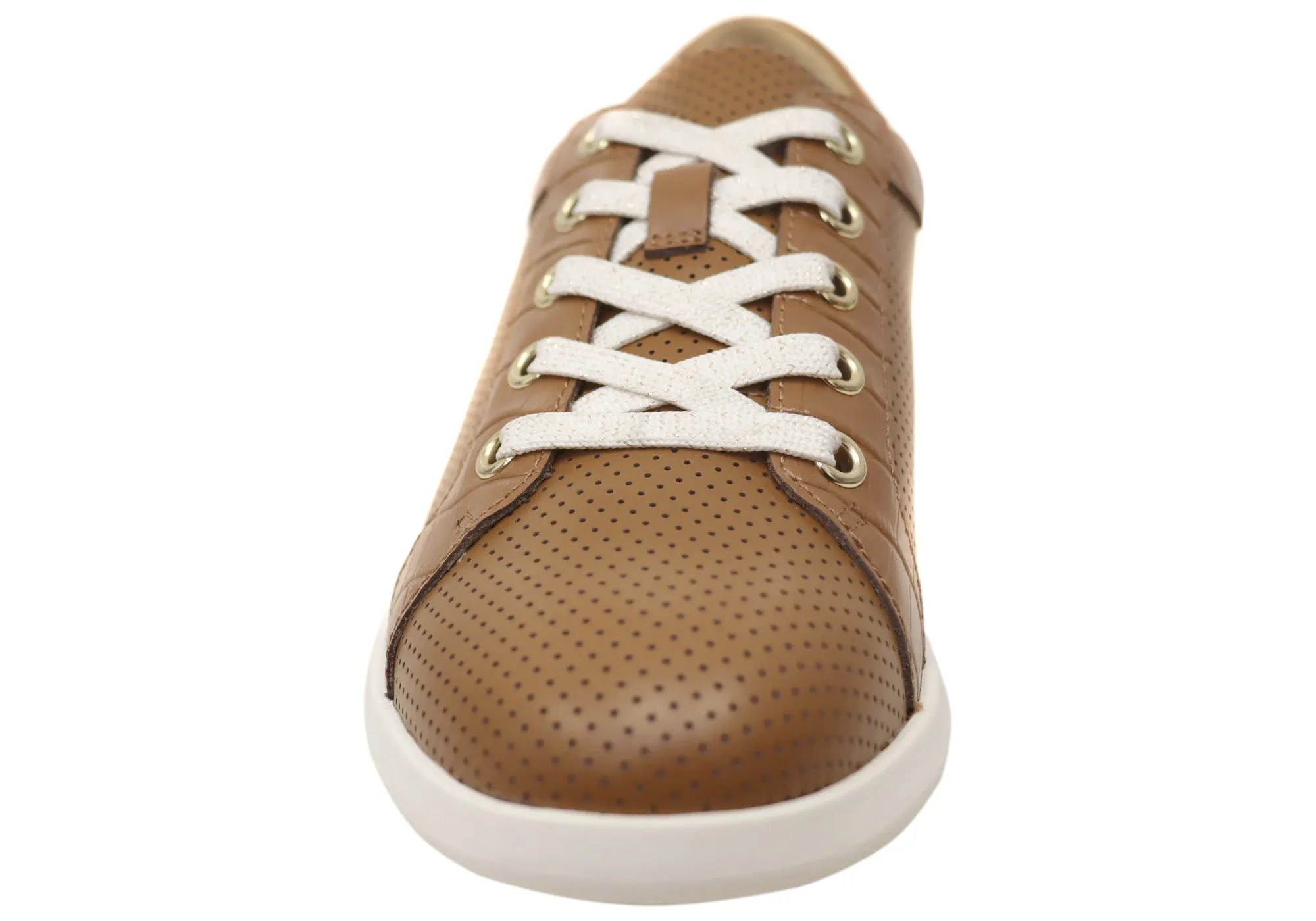 Homyped Carrie Lace Damen Bequeme Leder Freizeitschuhe Homyped Schuhe