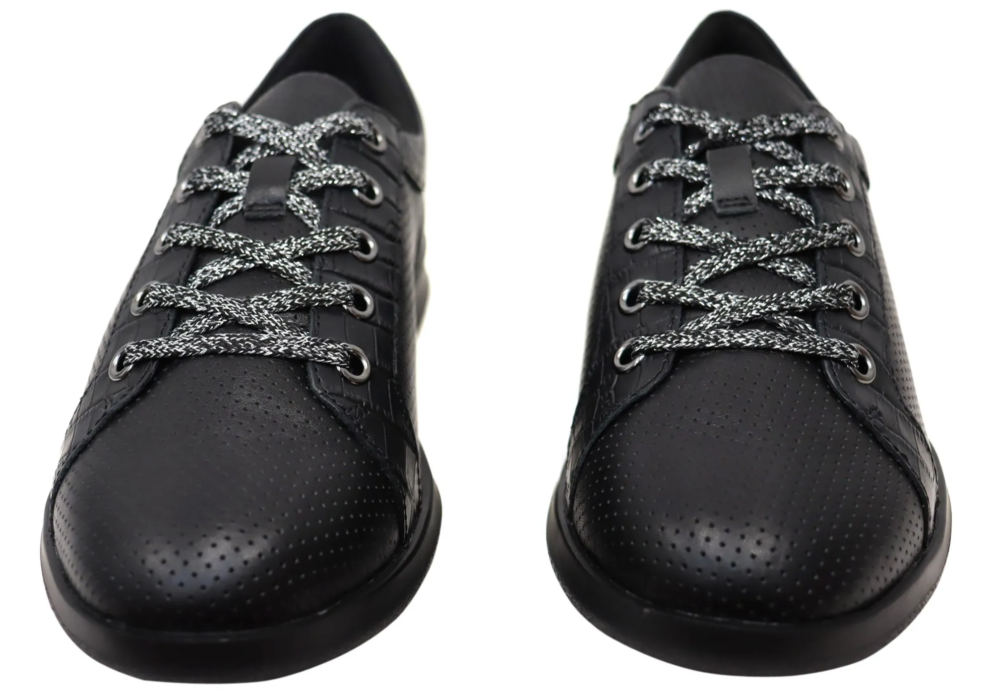 Homyped Carrie Lace Damen Bequeme Leder Freizeitschuhe Homyped Schuhe