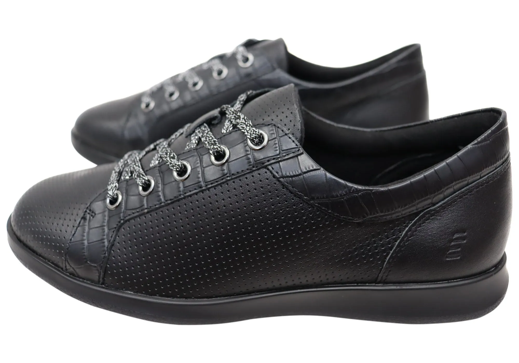 Homyped Carrie Lace Damen Bequeme Leder Freizeitschuhe Homyped Schuhe