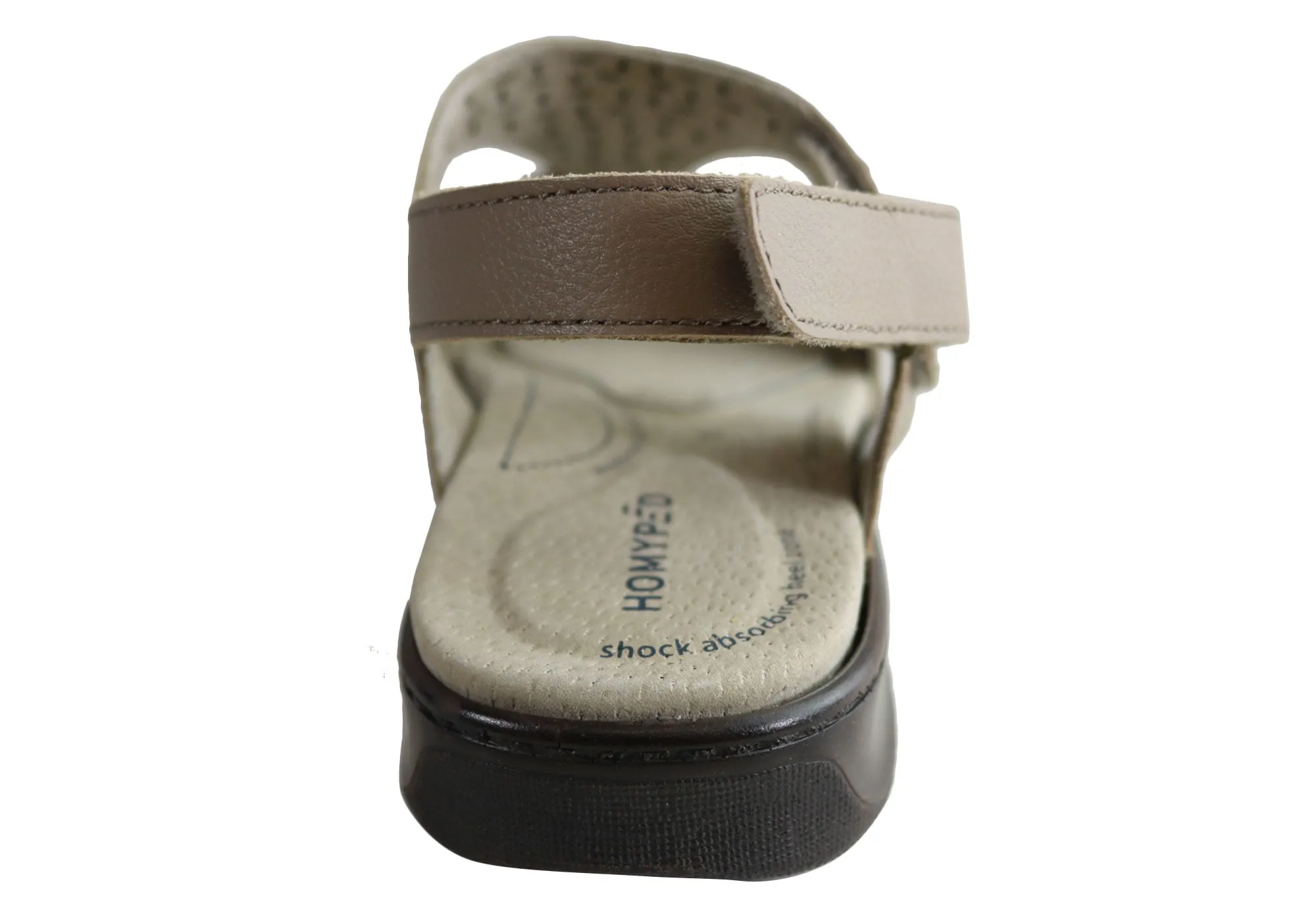 Homyped Devika Damen Bequeme Unterstützende Leder Weite Passform Sandalen Homyped Schuhe