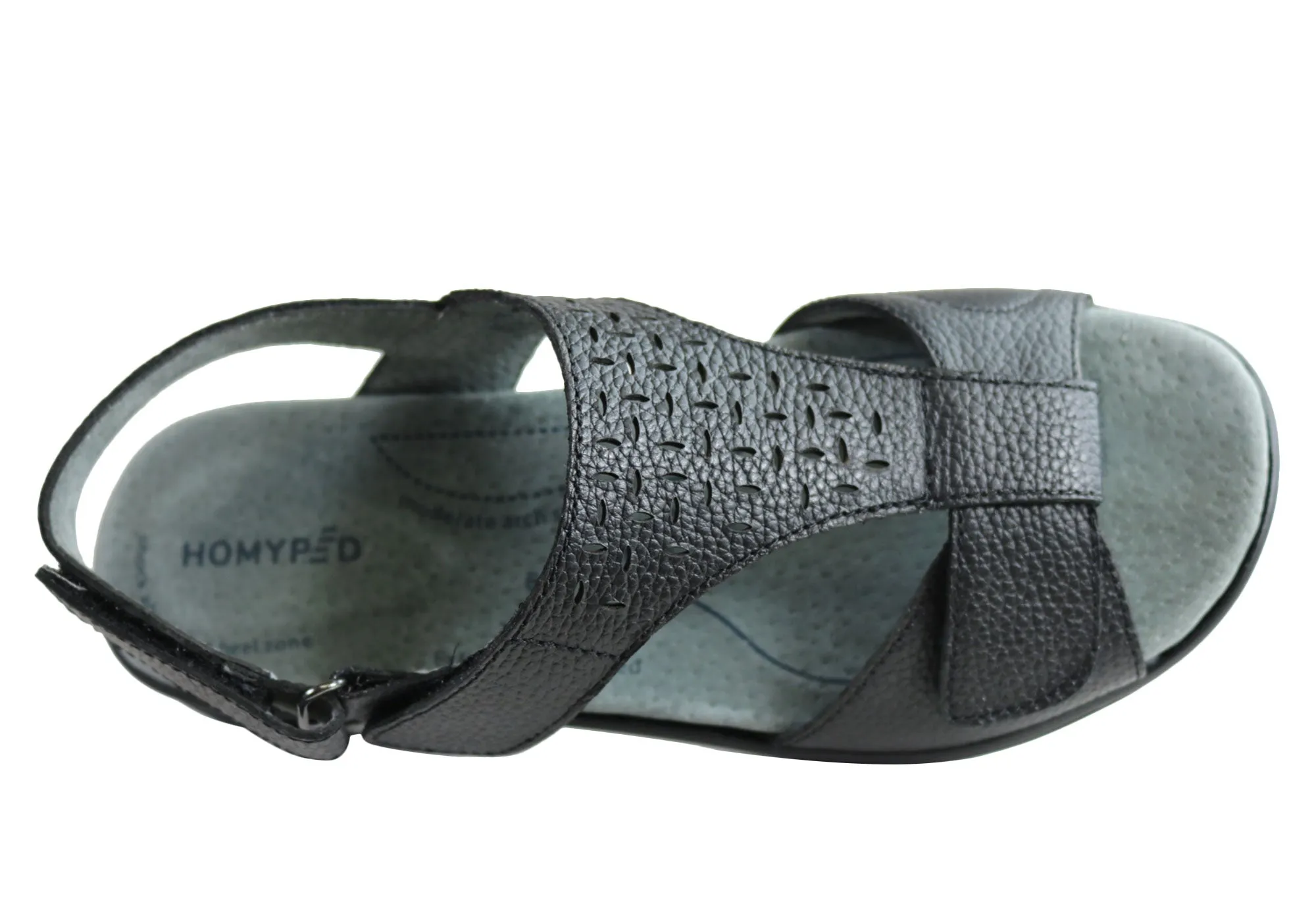 Homyped Devika Damen Bequeme Unterstützende Leder Weite Passform Sandalen Homyped Schuhe