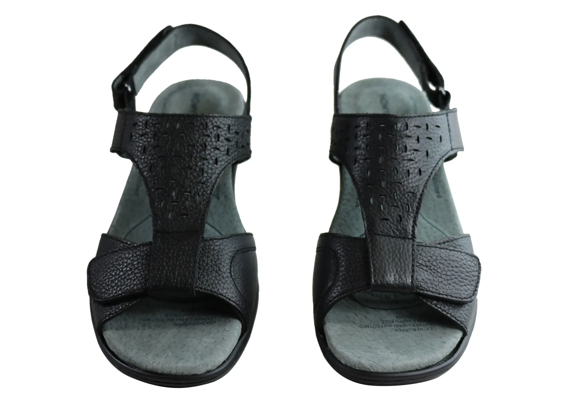 Homyped Devika Damen Bequeme Unterstützende Leder Weite Passform Sandalen Homyped Schuhe