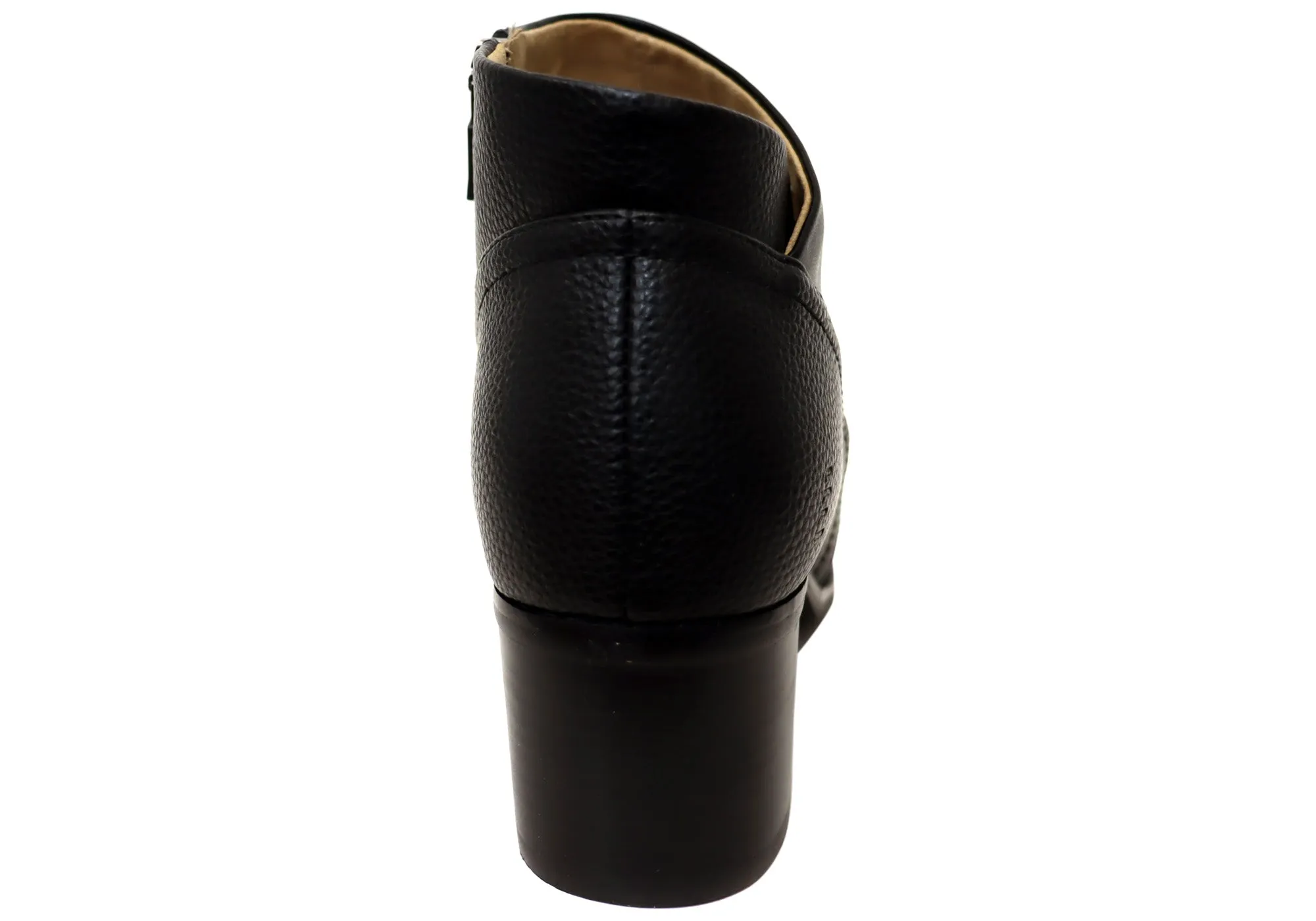 Homyped Kaiserin Blockabsatz Damen Weite Passform Knöchelstiefel Homyped Schuhe
