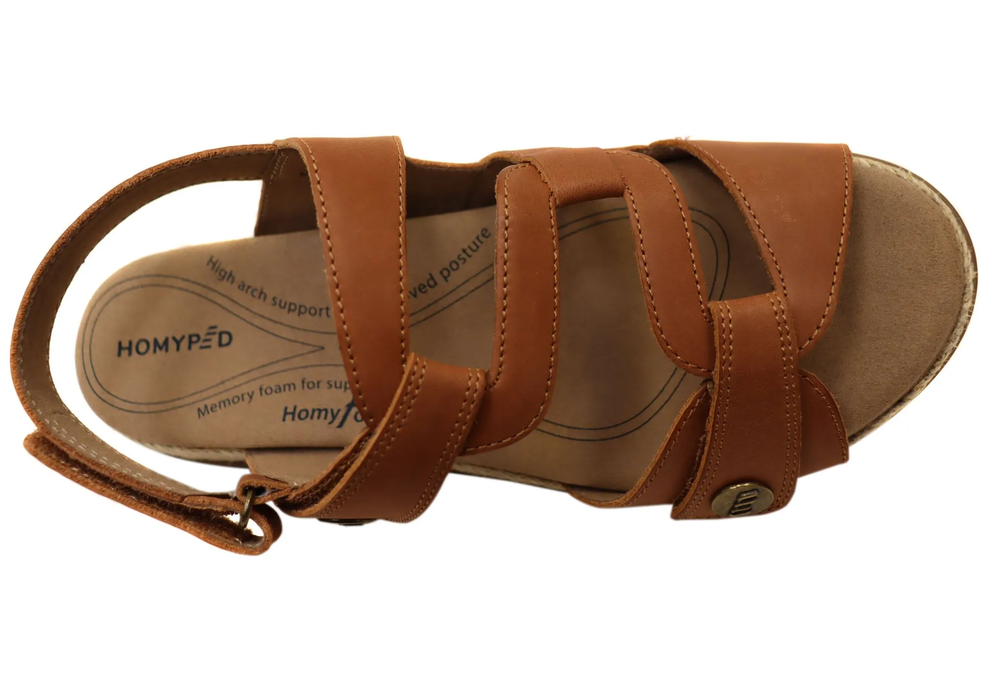 Homyped Damen Magnolia Bequeme Ledersandalen Homyped Schuhe
