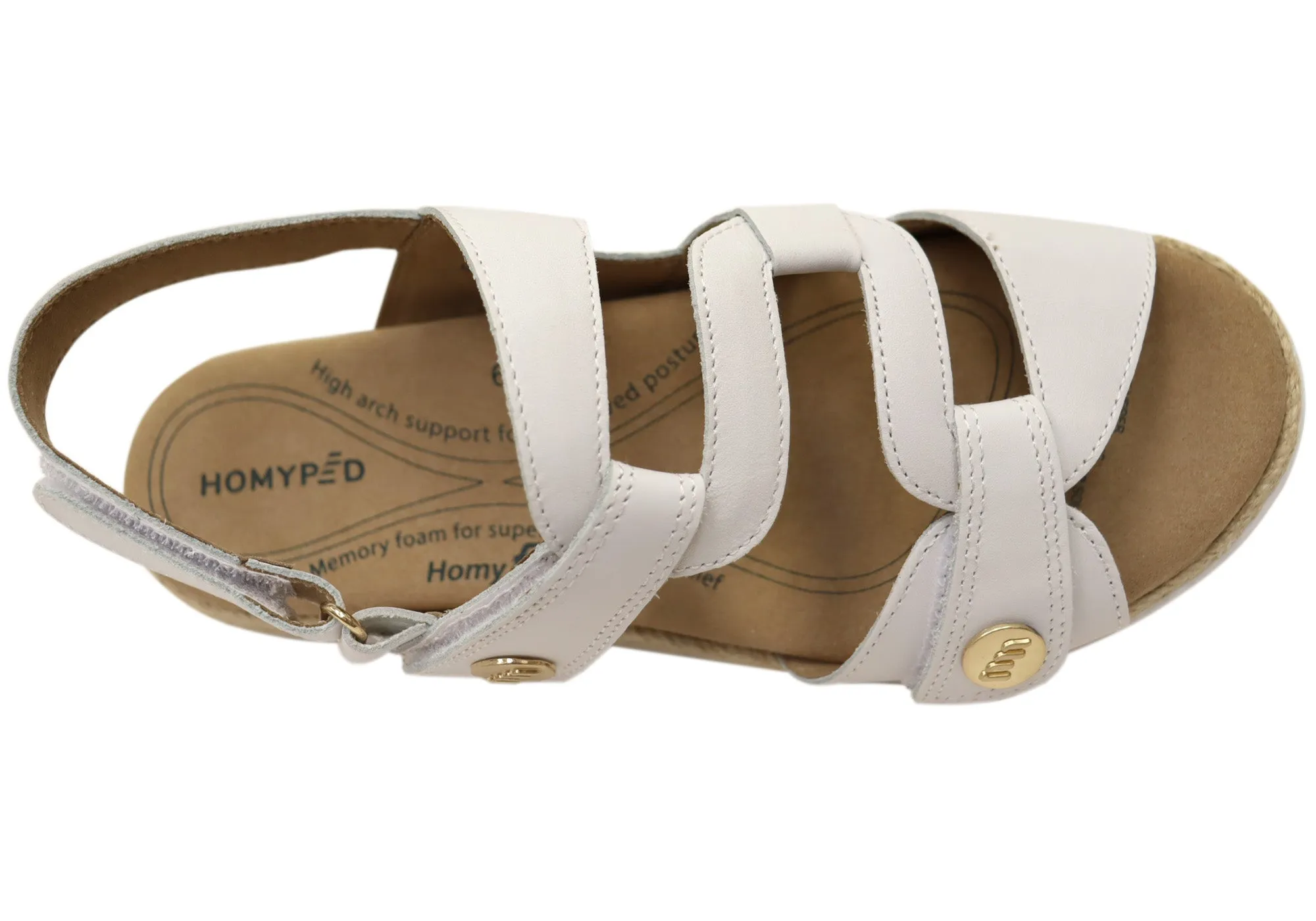 Homyped Damen Magnolia Bequeme Ledersandalen Homyped Schuhe