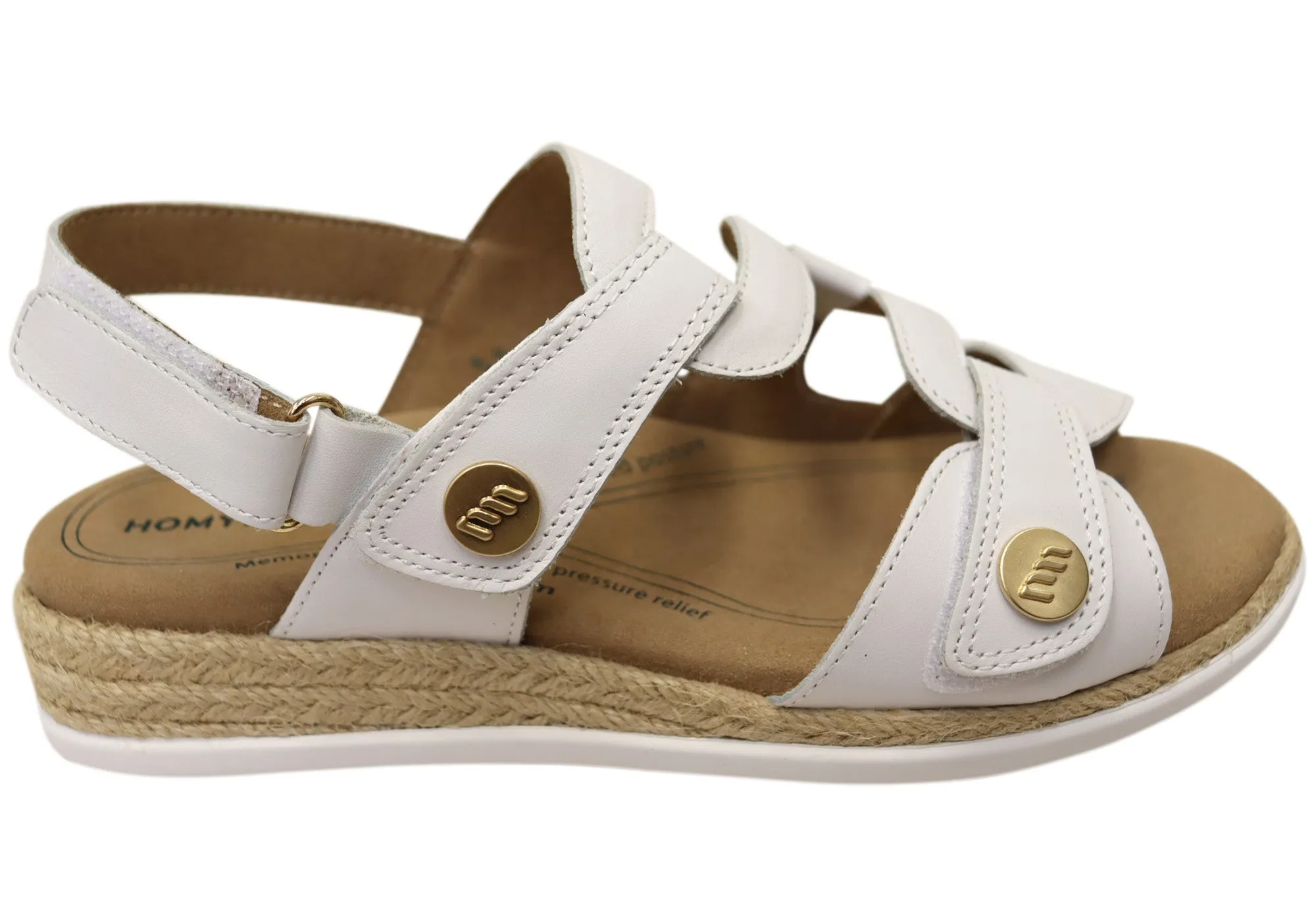 Homyped Damen Magnolia Bequeme Ledersandalen Homyped Schuhe