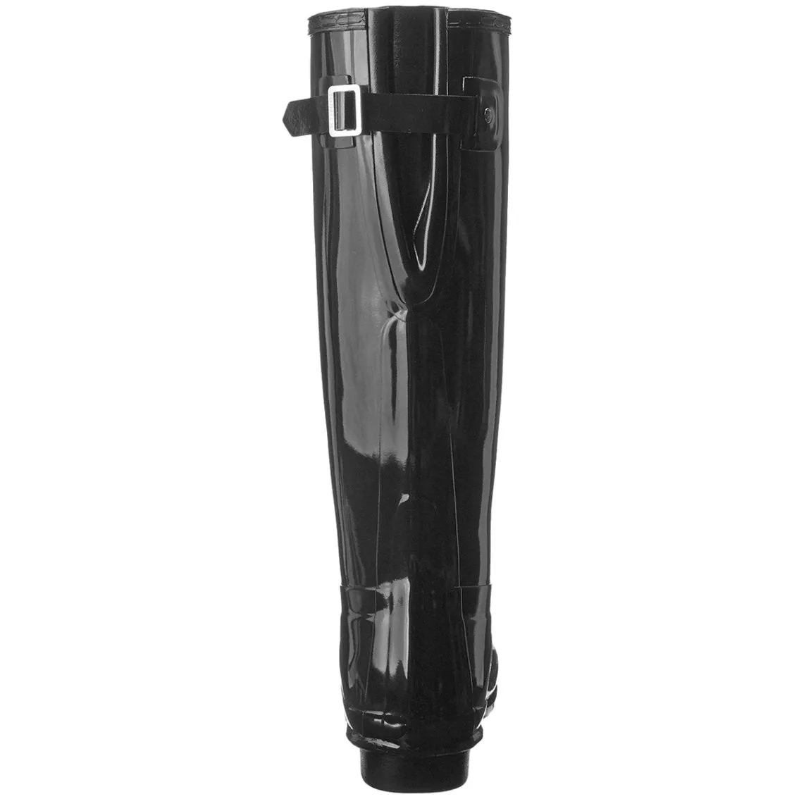 Hunter Original Stiefel mit verstellbarem Rücken, Hochglanz-Gummi, Damen-Stiefeletten