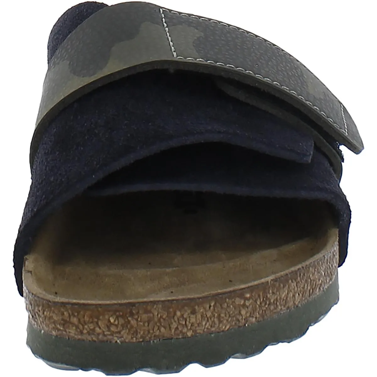 Kyoto Damen Wildleder Kork-Slide-Sandalen
