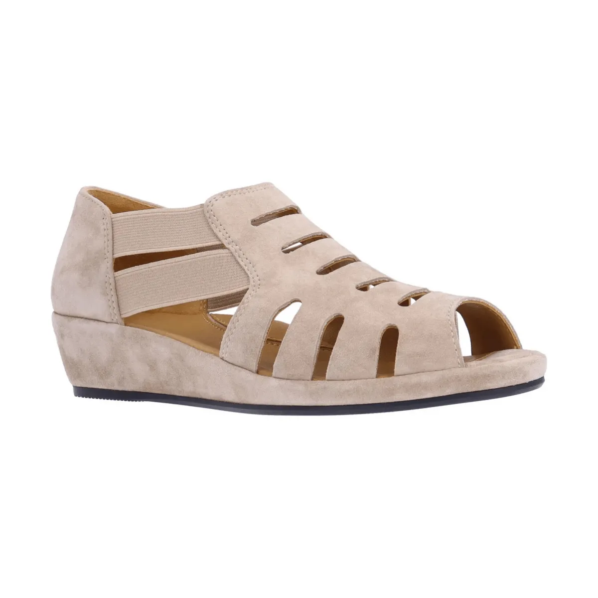 L'Amour Des Pieds Damen Bayla Taupe Wildlederimitat