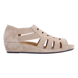 L'Amour Des Pieds Damen Bayla Taupe Wildlederimitat
