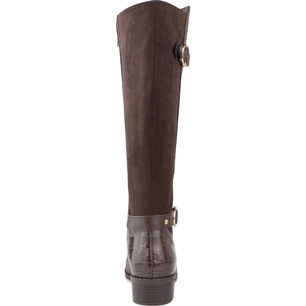 Leandraa Damen Kunstleder Stiefel Kniehohe Stiefel Ecco Schuhe