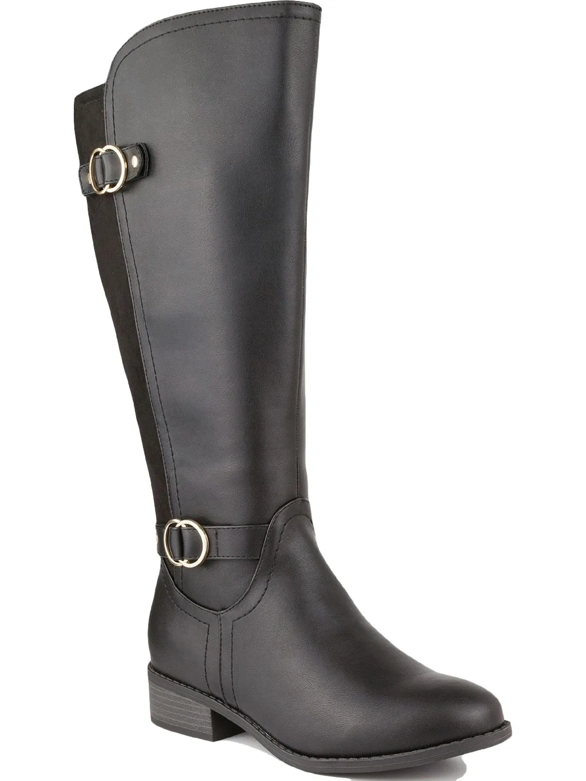 Leandraa Damen Kunstleder Stiefel Kniehohe Stiefel Ecco Schuhe