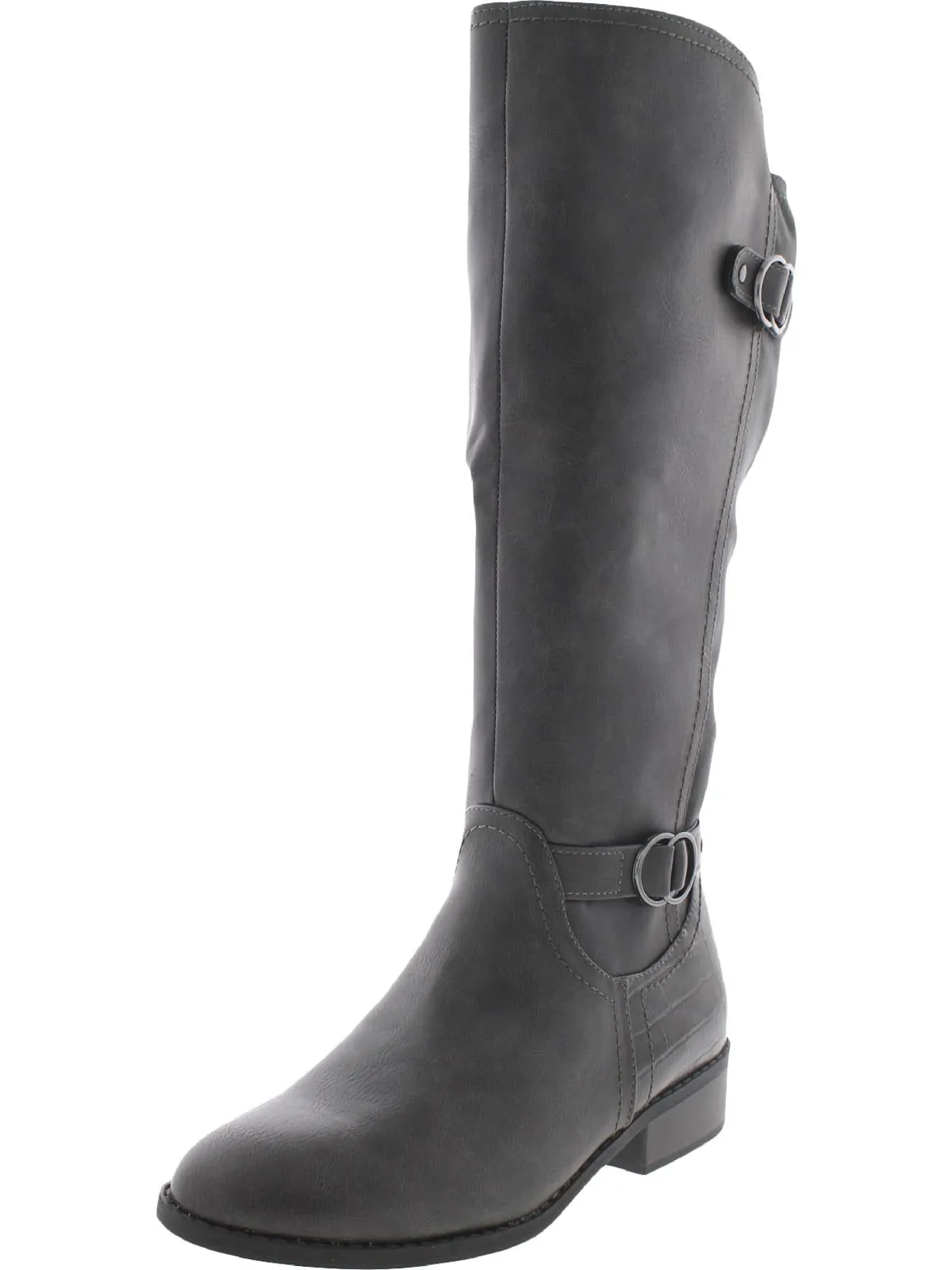 Leandraa Damen Kunstleder Stiefel Kniehohe Stiefel Ecco Schuhe