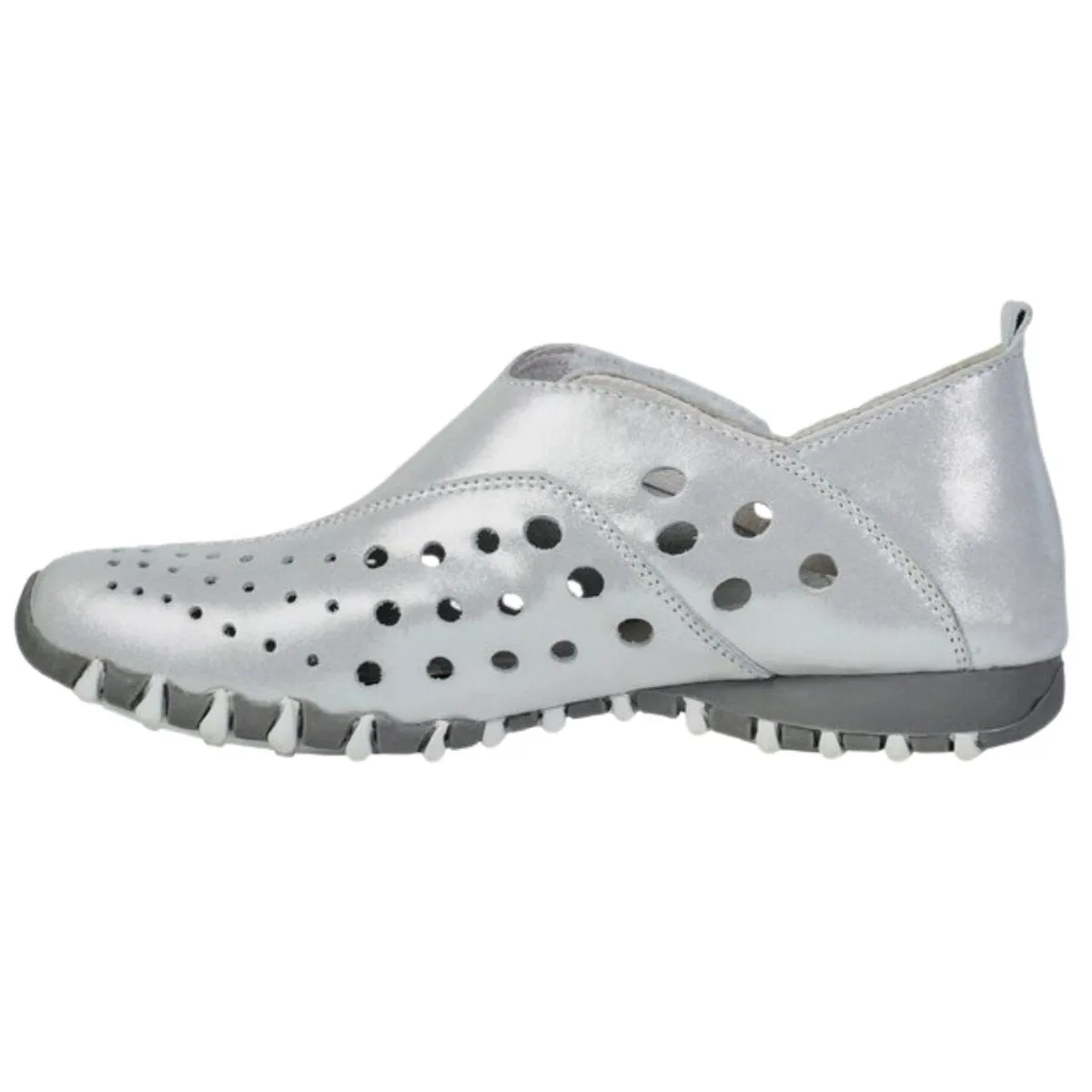 LITFOFF Damen LF9010-3 Silber Leder