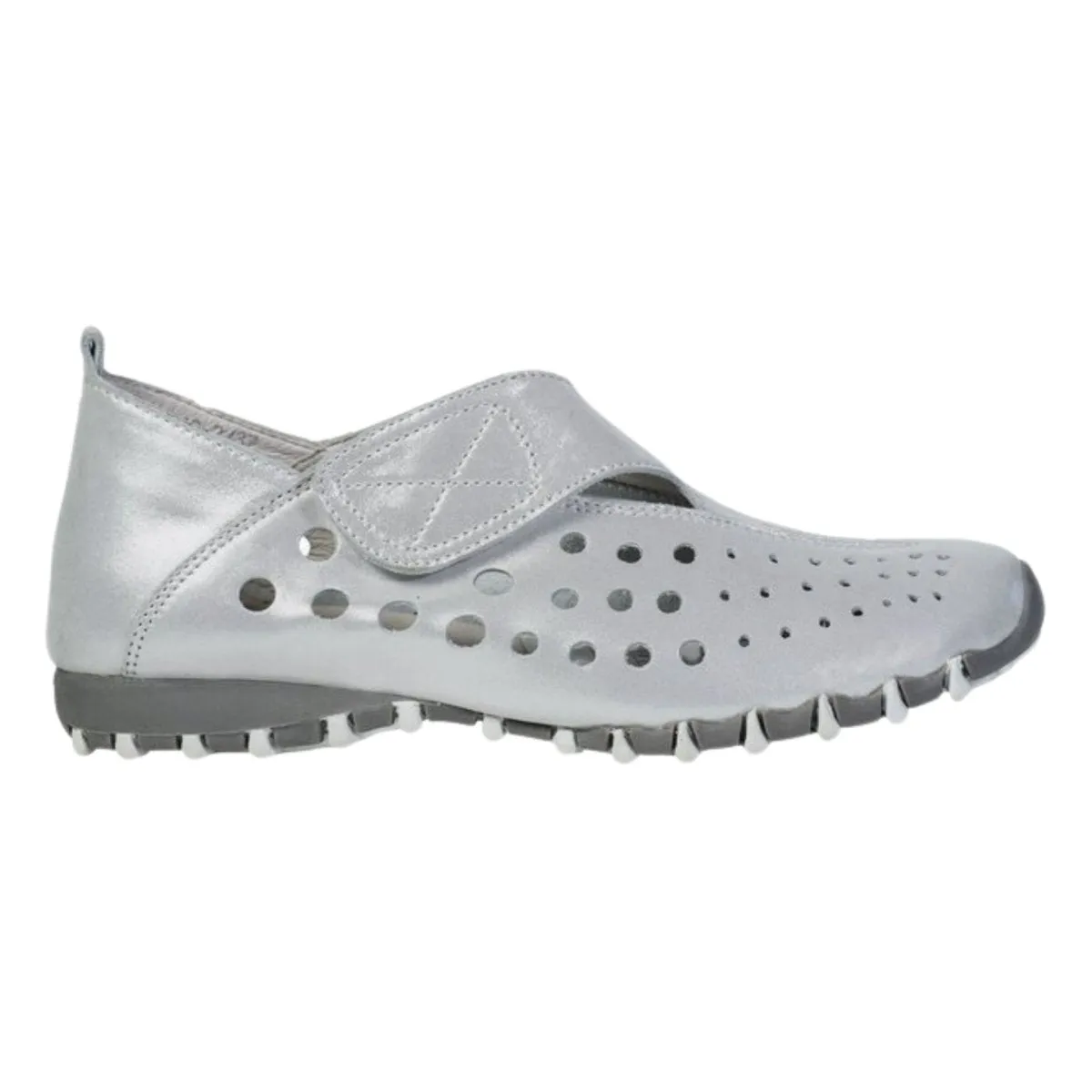 LITFOFF Damen LF9010-3 Silber Leder