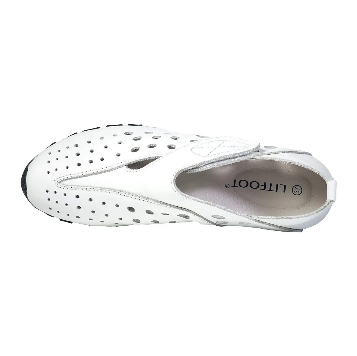 Litfoot Damen LF9010-3 Weißes Leder