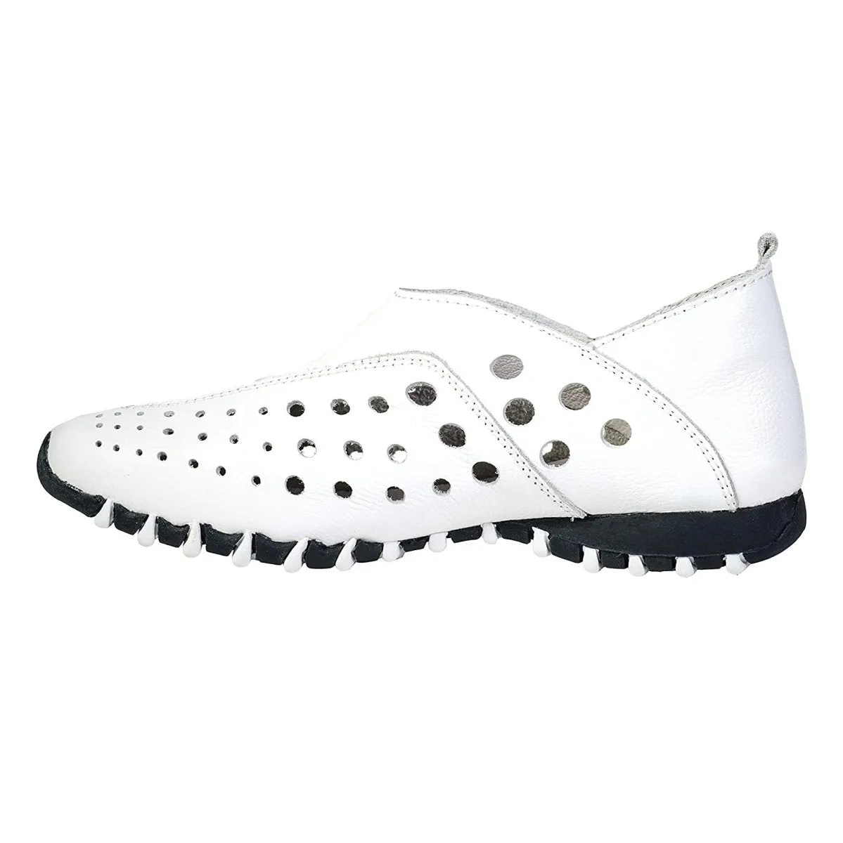 Litfoot Damen LF9010-3 Weißes Leder