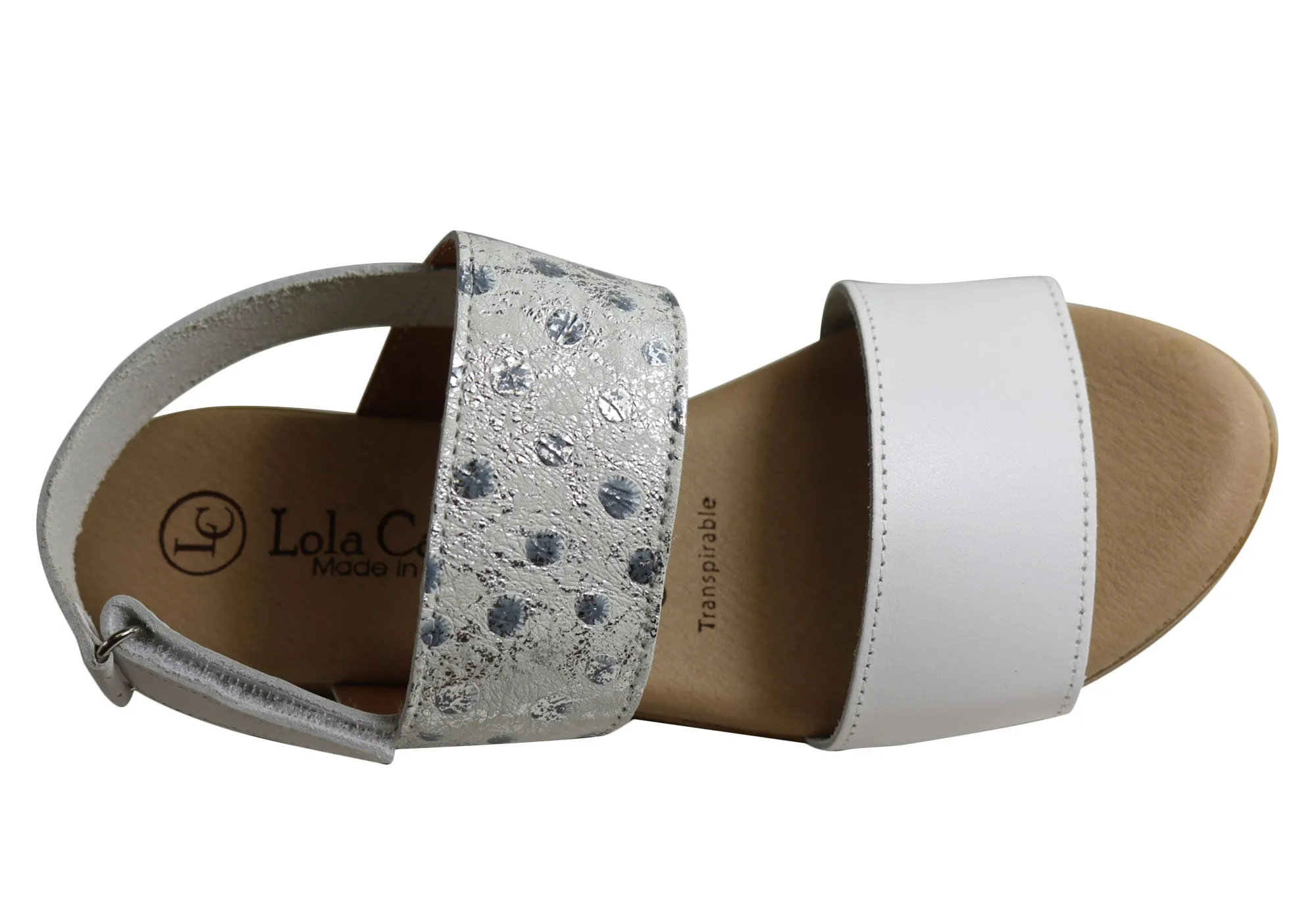 Lola Canales Ava Damen Komfort Keilabsatz Sandalen Aus Leder Hergestellt In Spanien Lola Canales Schuhe