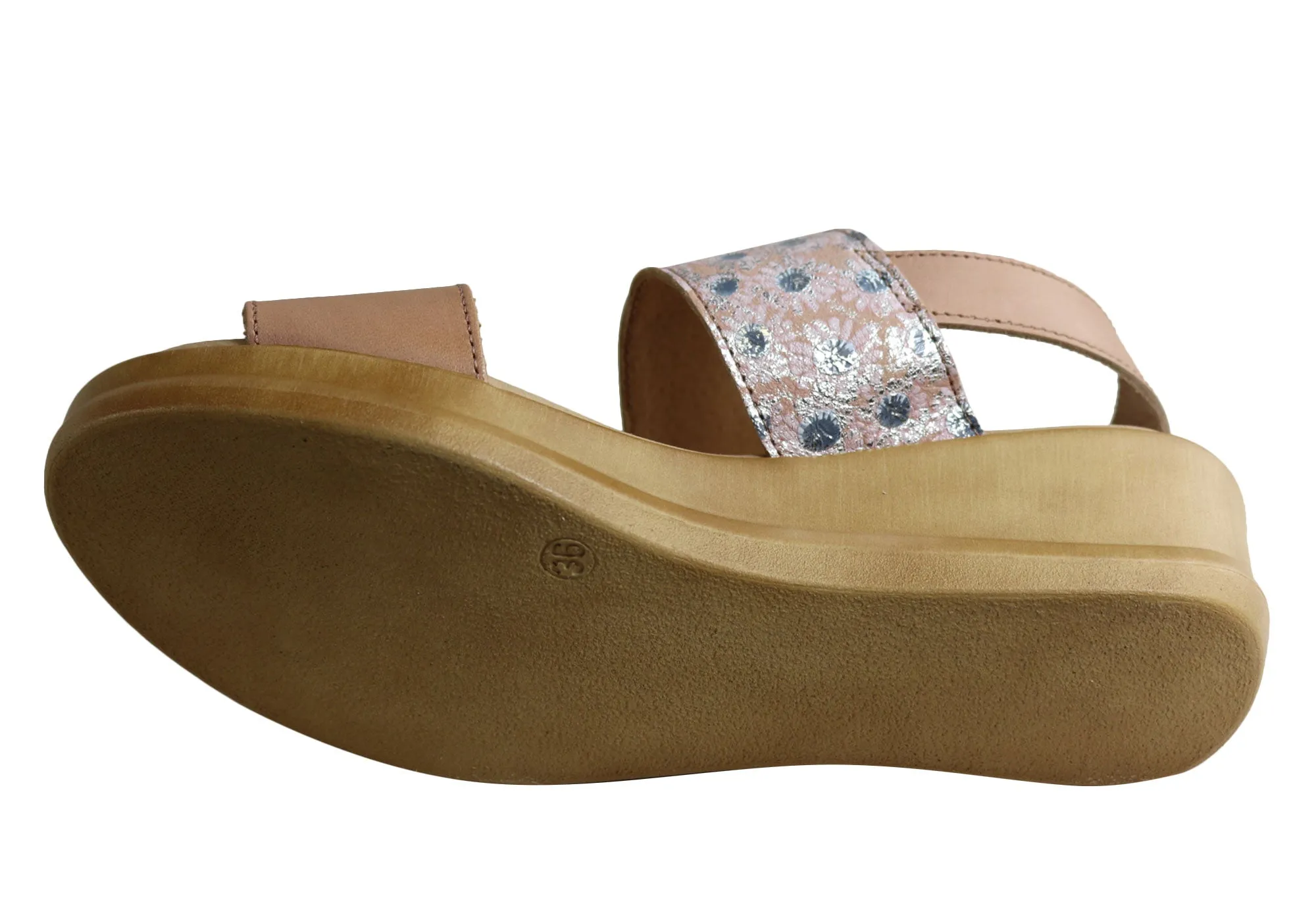 Lola Canales Ava Damen Komfort Keilabsatz Sandalen Aus Leder Hergestellt In Spanien Lola Canales Schuhe
