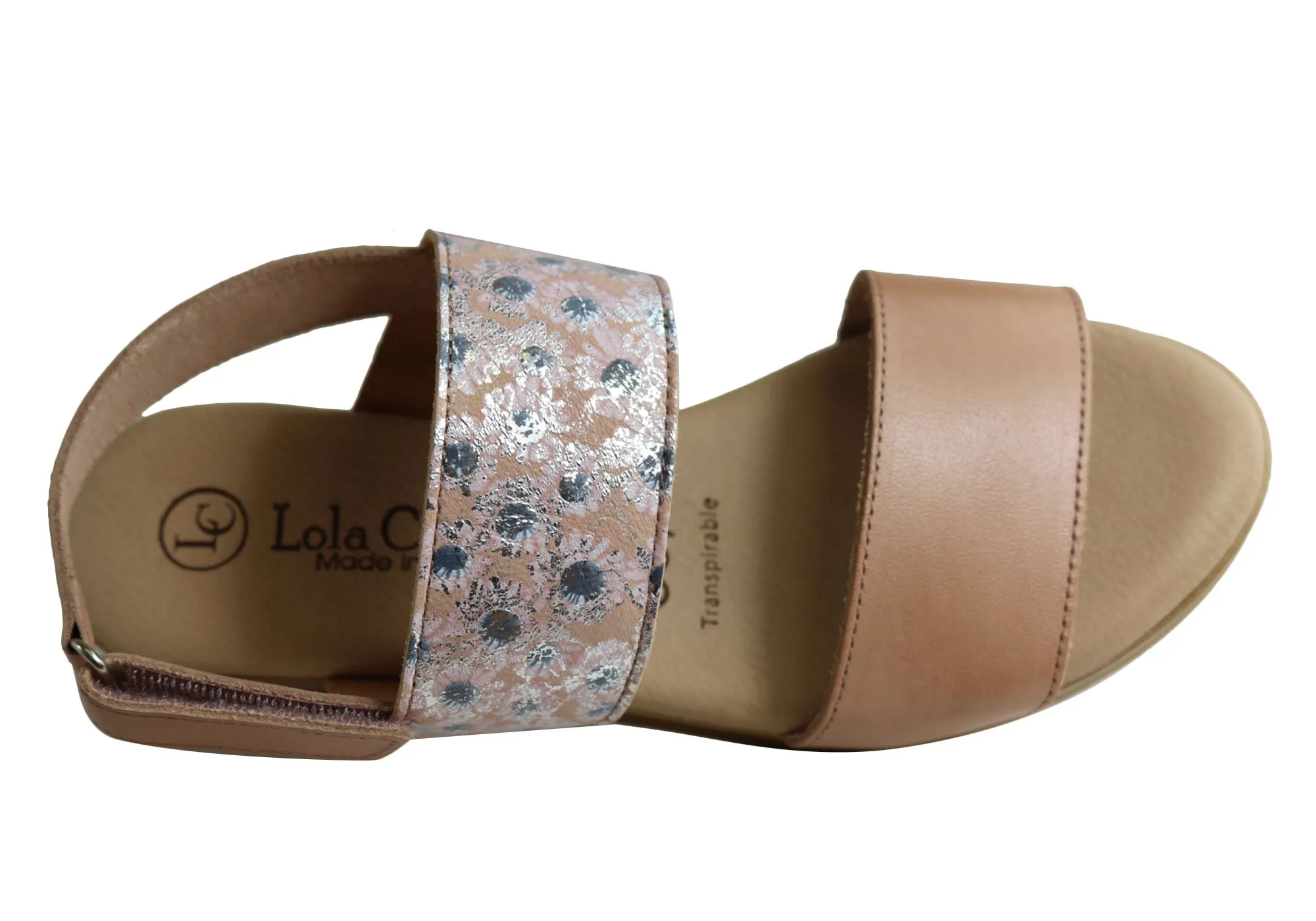Lola Canales Ava Damen Komfort Keilabsatz Sandalen Aus Leder Hergestellt In Spanien Lola Canales Schuhe