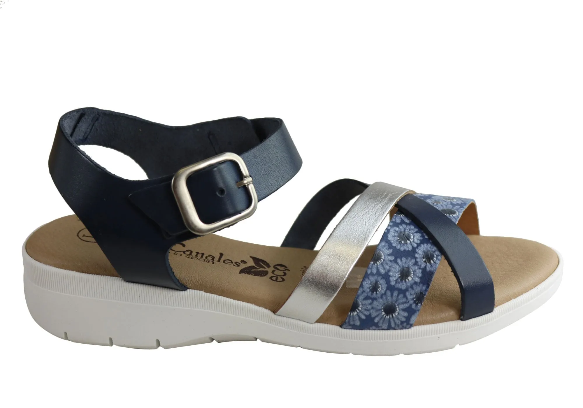 Lola Canales Daisy Damen Bequeme Ledersandalen Hergestellt in Spanien Lola Canales Schuhe