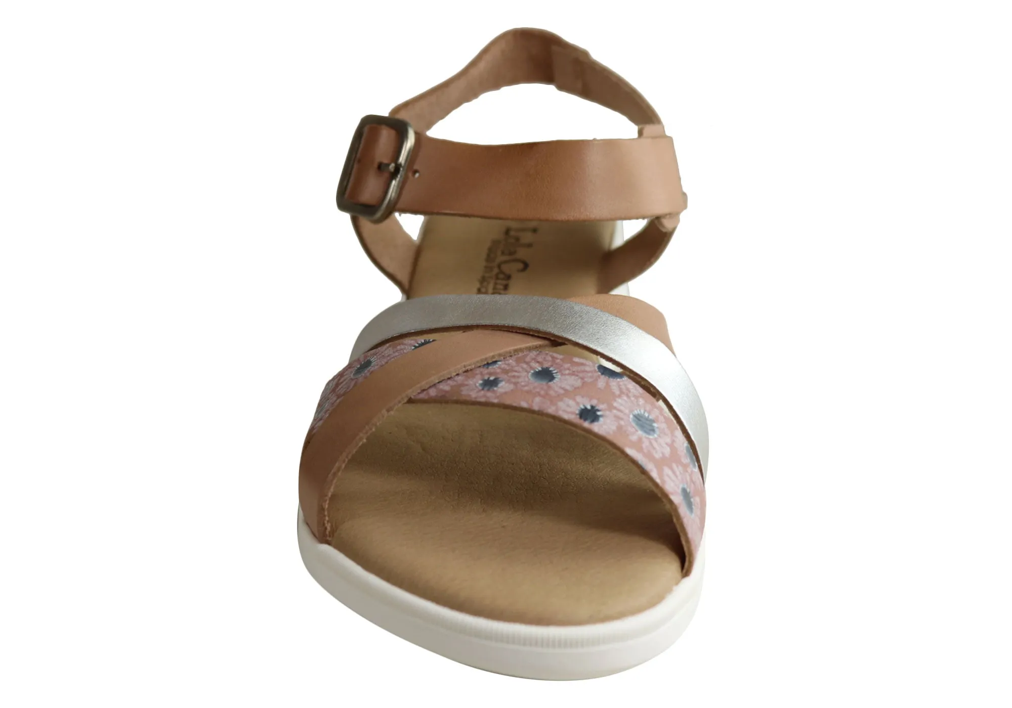 Lola Canales Daisy Damen Bequeme Ledersandalen Hergestellt in Spanien Lola Canales Schuhe