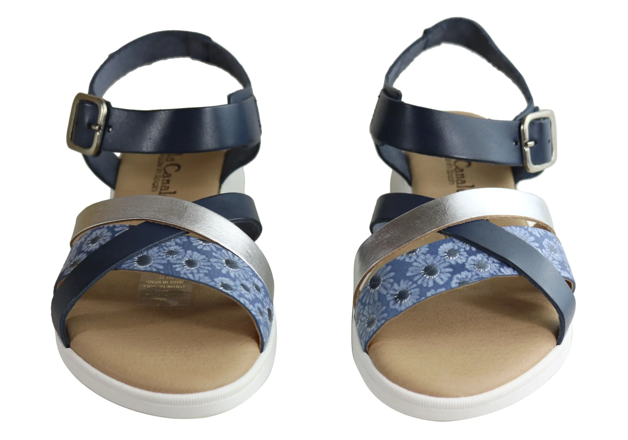 Lola Canales Daisy Damen Bequeme Ledersandalen Hergestellt in Spanien Lola Canales Schuhe