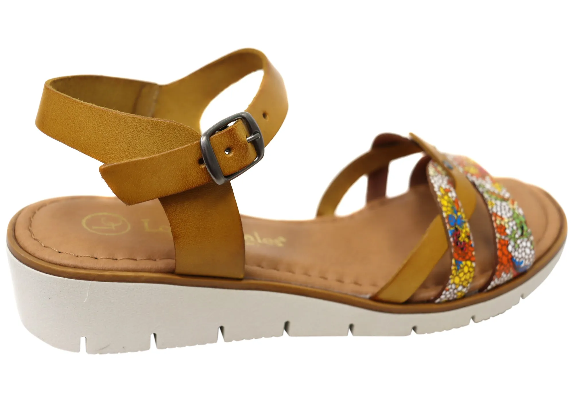 Lola Canales Lane Damen Bequeme Ledersandalen Hergestellt in Spanien Lola Canales Schuhe