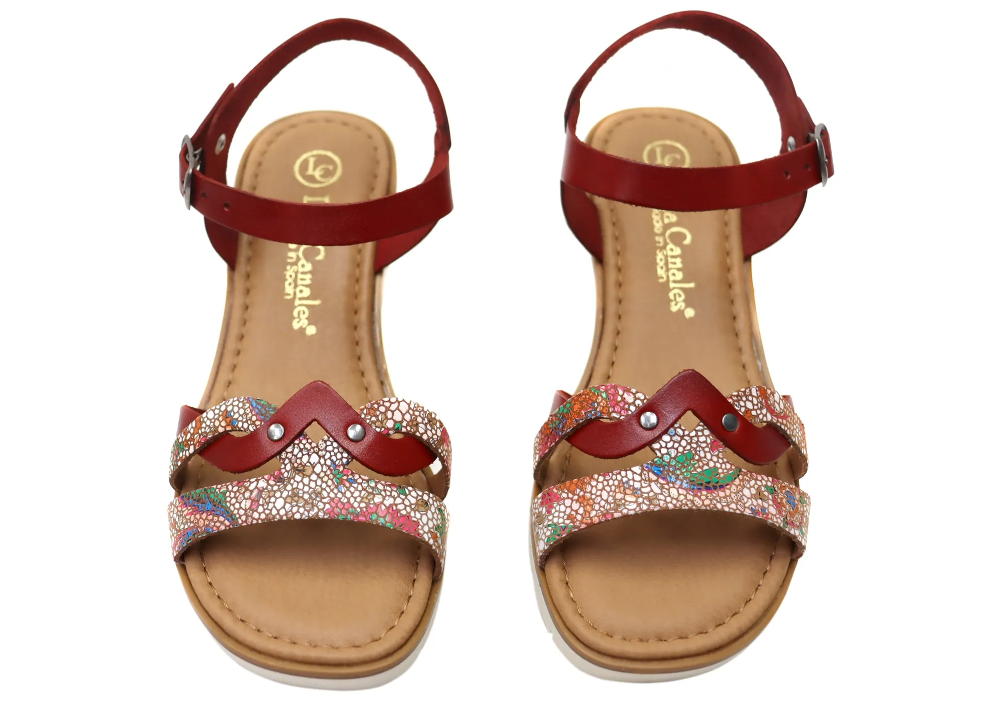Lola Canales Lane Damen Bequeme Ledersandalen Hergestellt in Spanien Lola Canales Schuhe