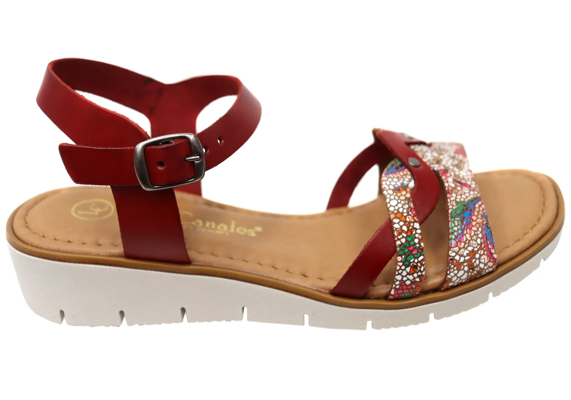 Lola Canales Lane Damen Bequeme Ledersandalen Hergestellt in Spanien Lola Canales Schuhe