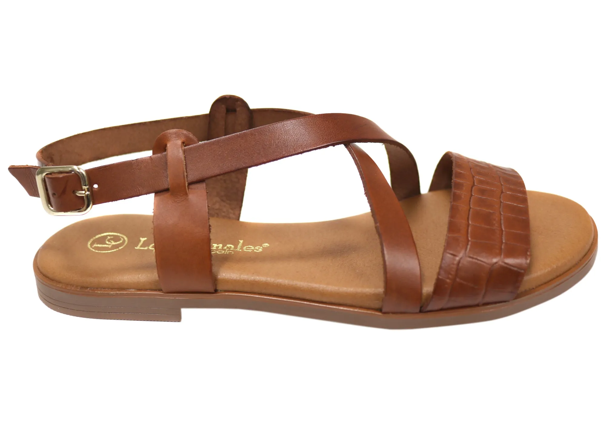 Lola Canales Mistee Damen Bequeme Ledersandalen Hergestellt in Spanien Lola Canales Schuhe