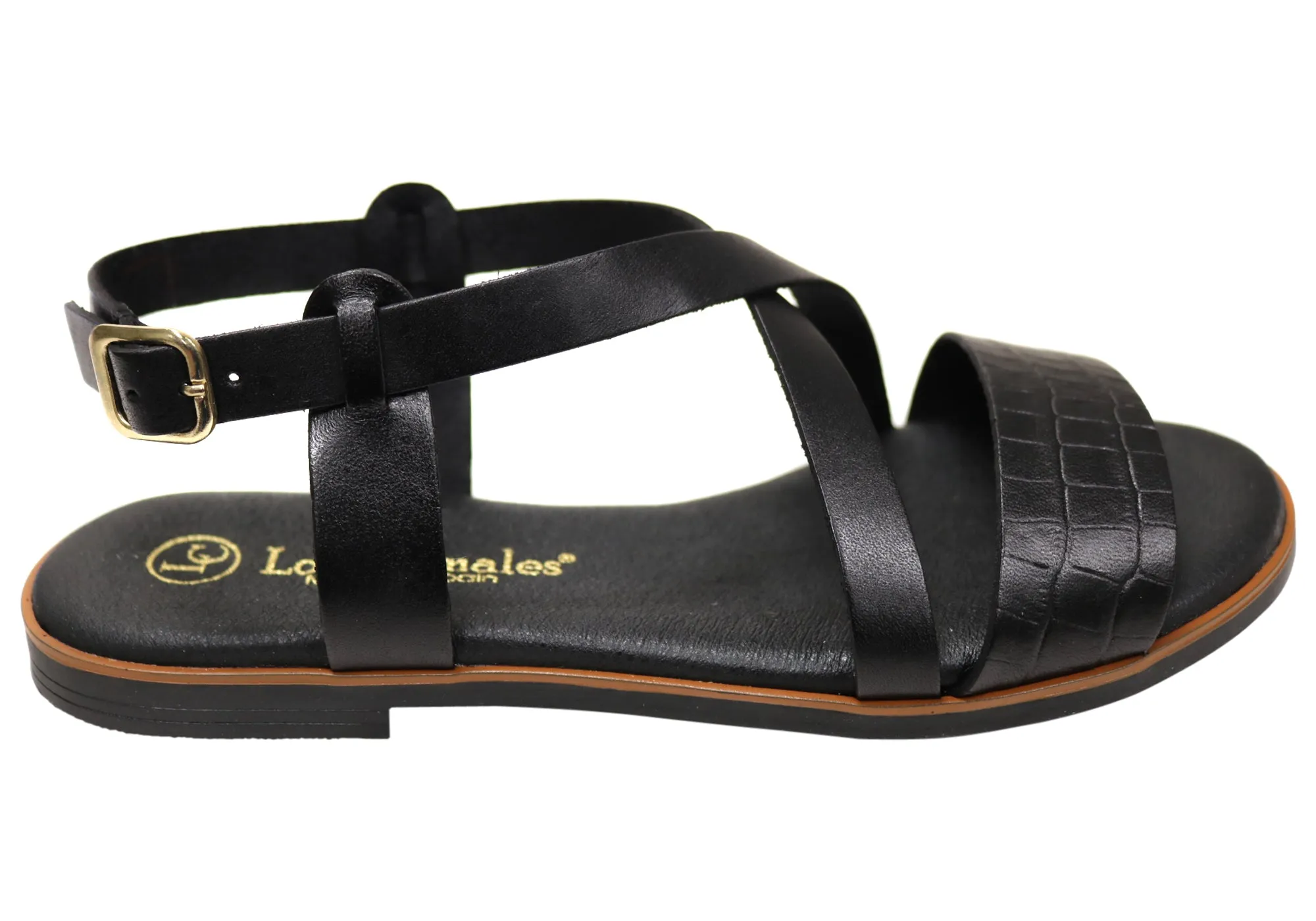 Lola Canales Mistee Damen Bequeme Ledersandalen Hergestellt in Spanien Lola Canales Schuhe