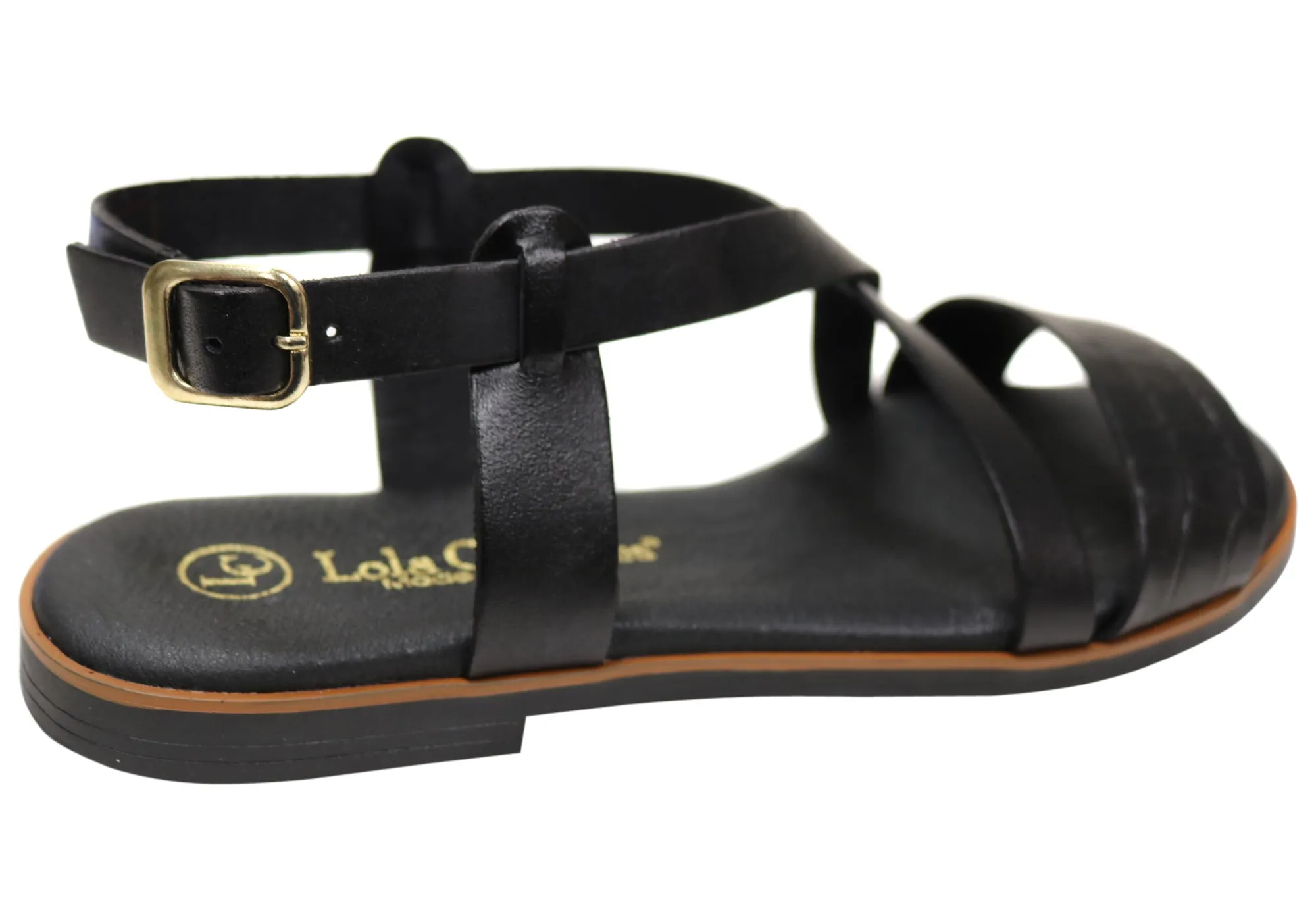 Lola Canales Mistee Damen Bequeme Ledersandalen Hergestellt in Spanien Lola Canales Schuhe
