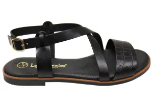 Lola Canales Mistee Damen Bequeme Ledersandalen Hergestellt in Spanien Lola Canales Schuhe